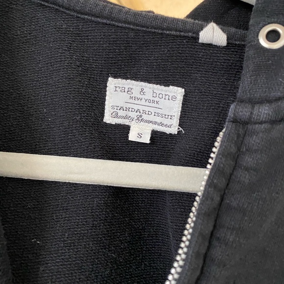 Rag & Bone Hoodie Black Small - Picture 2 of 3